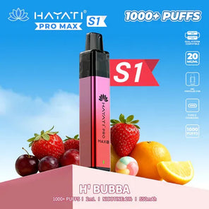 Hayati Pro Max S1 1000+ | Single Bar - Discount Vapes