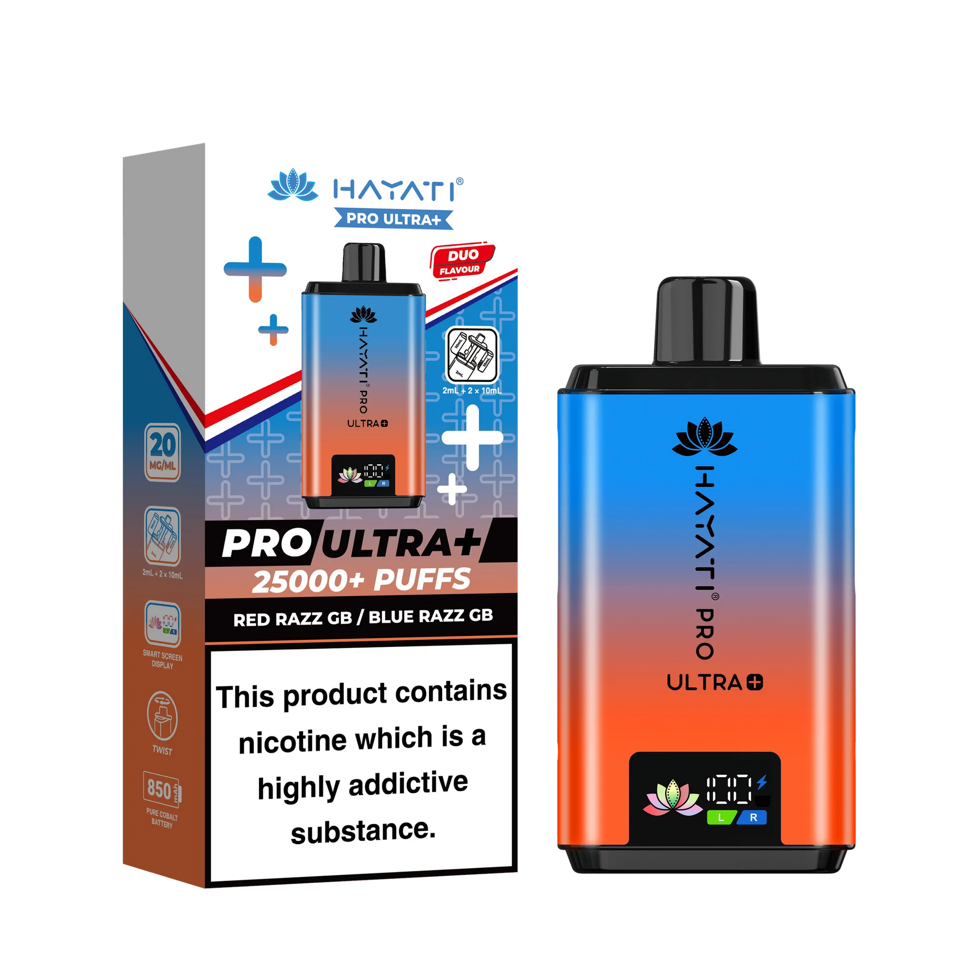 Hayati Pro Ultra Plus 25,000+ | Single Bar - Discount Vapes